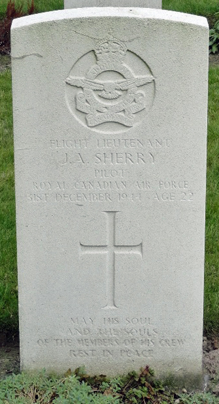 F/Lt James Anthony Sherry<br /><br /><br />died on active duty - December 31st, 1944